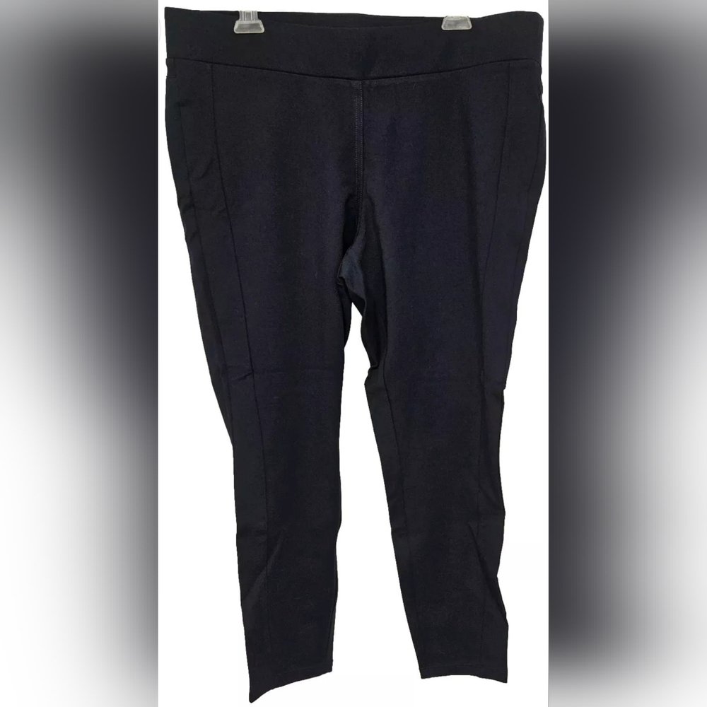 Loft Plus Crop Pant Size 18 Black/Navy NWT